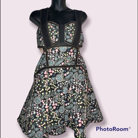 Hailee C Floral Jacquard Mini Dress - Picture 5 of 11